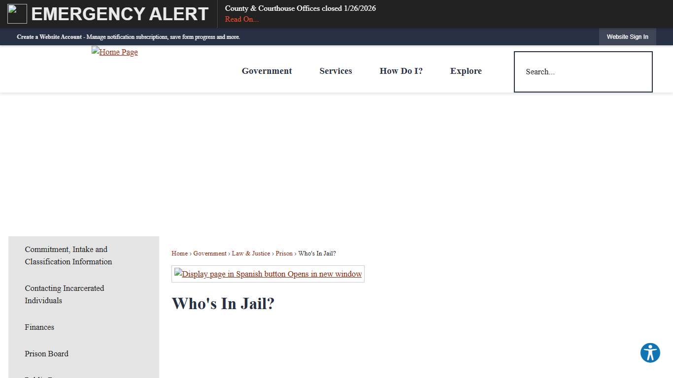 Who's In Jail? Lancaster County, PA - Official Website